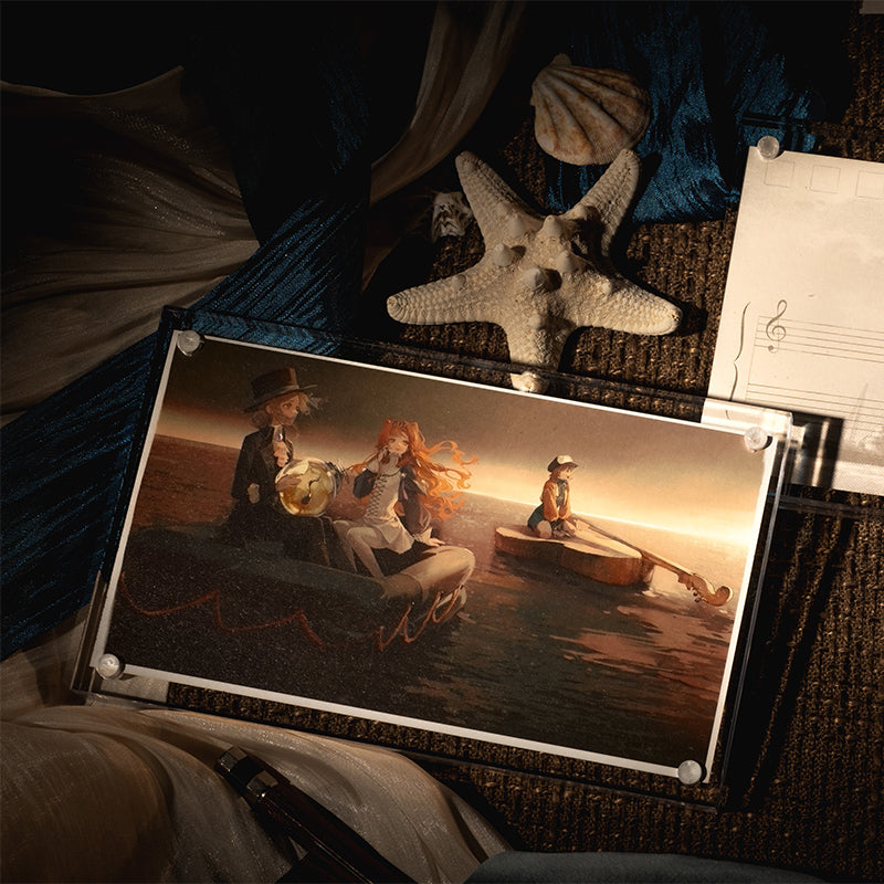 Reverse: 1999 "Last Evenings on Earth" Illustration Postcard Packs