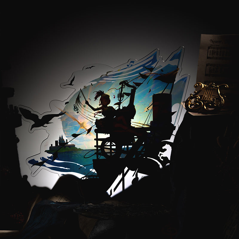 Reverse: 1999 "Shadows in the Lake" Series Acrylic Standees Barcarola/Fatutu