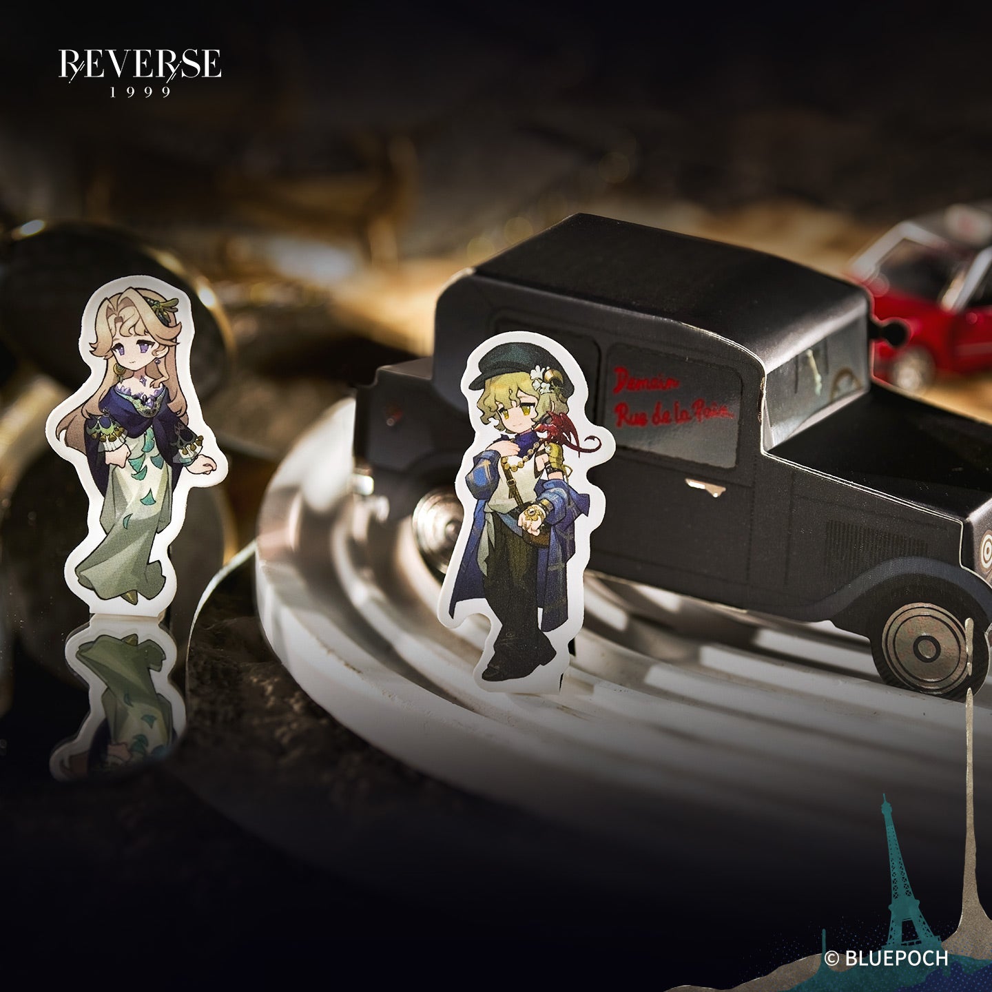 Reverse: 1999 "A Flowing Feast" Illustration Postcard Packs