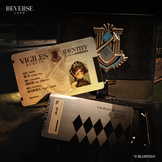 Reverse: 1999 "Vigiles Bureau" Liang Yue ID Card Set