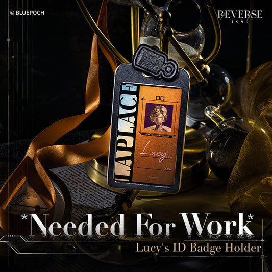 Reverse: 1999 *Needed for Work* Lucy's ID Badge Holder