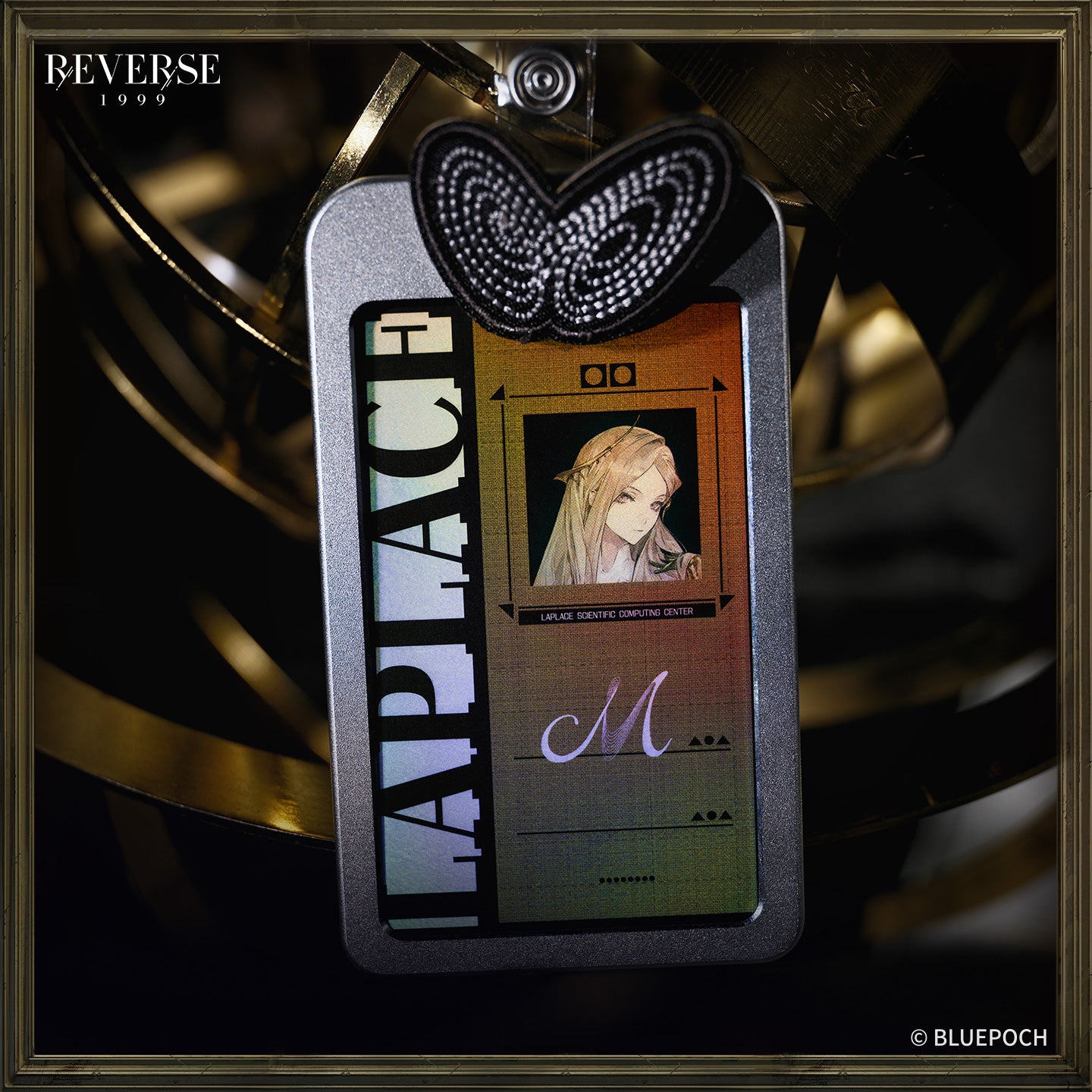 Reverse: 1999 "Facets of Chaos" Lorentz Butterfly ID Badge Holder