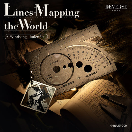 Reverse: 1999 *Lines Mapping the World* Windsong - Ruler Set