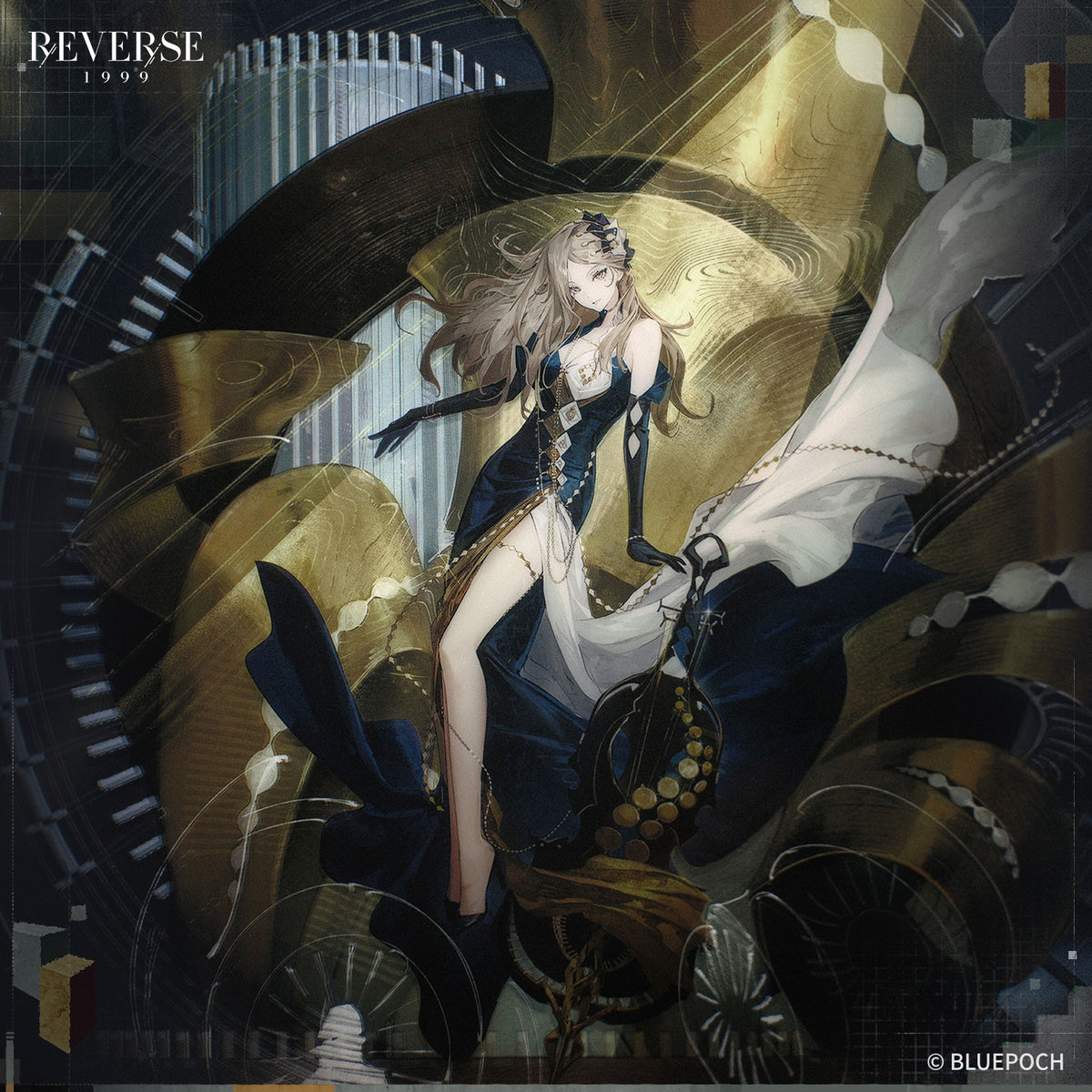 Reverse: 1999 "Finale in Silver" Lorentz Butterfly Garment Standee