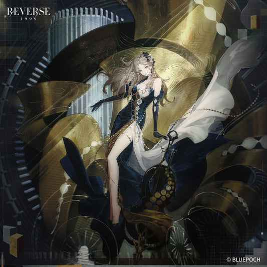 Reverse: 1999 "Finale in Silver" Lorentz Butterfly Garment Standee