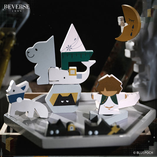 Reverse: 1999 "The Temporal Scale" Wooden Block Puzzle