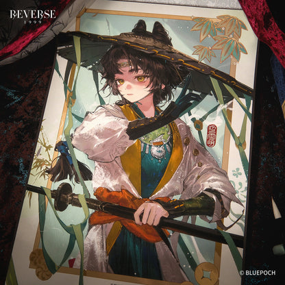 "Brushstrokes of Silken Dreams" Character Garment Scroll Paintings