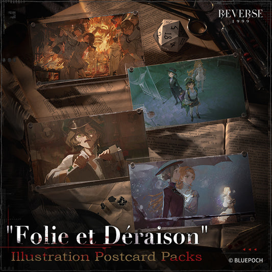 "Folie et Déraison" Illustration Postcard Packs