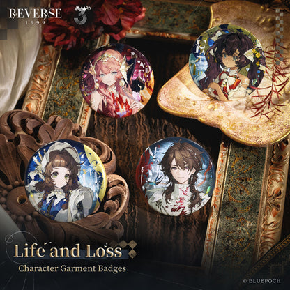 Reverse: 1999 "Life and Loss" Character Garment Badges