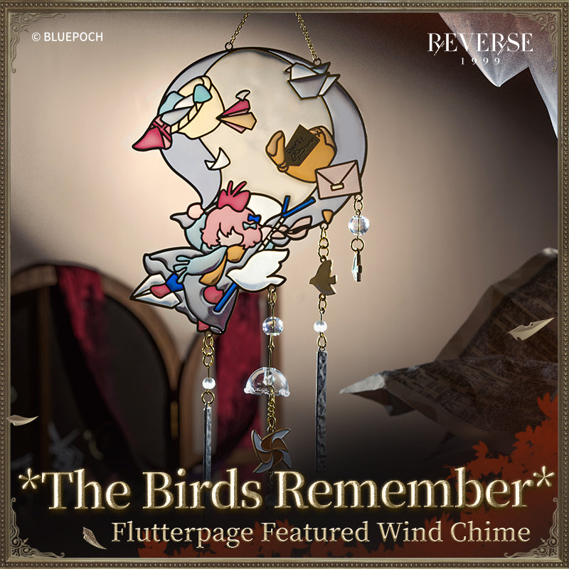 Reverse: 1999 "The Birds Remember" Flutterpage Featured Wind Chime