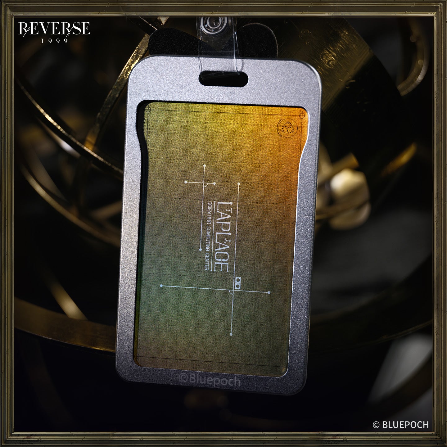Reverse: 1999 "Facets of Chaos" Lorentz Butterfly ID Badge Holder
