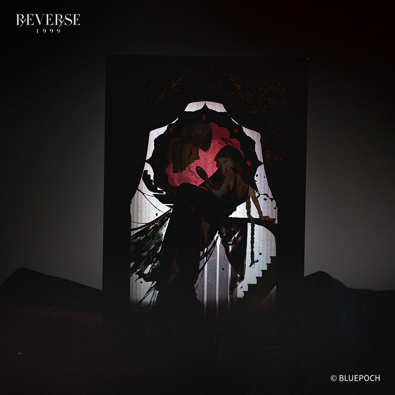 Reverse: 1999 "The Wax and Wane of the Heart" Semmelweis Quicksand Acrylic Standee