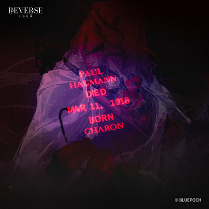 Reverse: 1999 "Coffin of Scorched Earth" Charon Acrylic Shikishi Boards with UV Ink