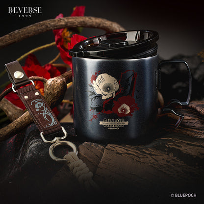 Reverse: 1999 "Drink Up Your Hesitation" Character Stainless Steel Mug & Nylon Lanyard Set