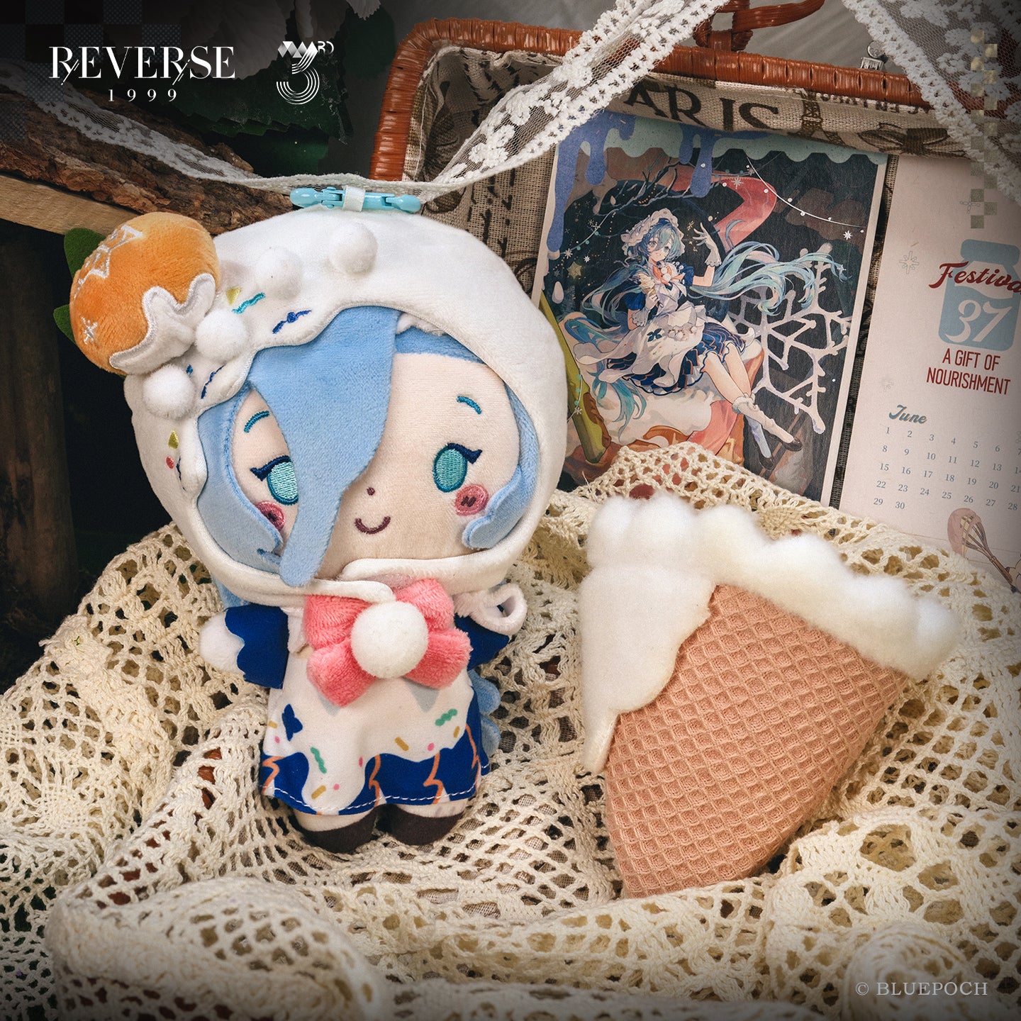 Reverse: 1999 "A Gift of Nourishment" 37 Holiday Garment Plush