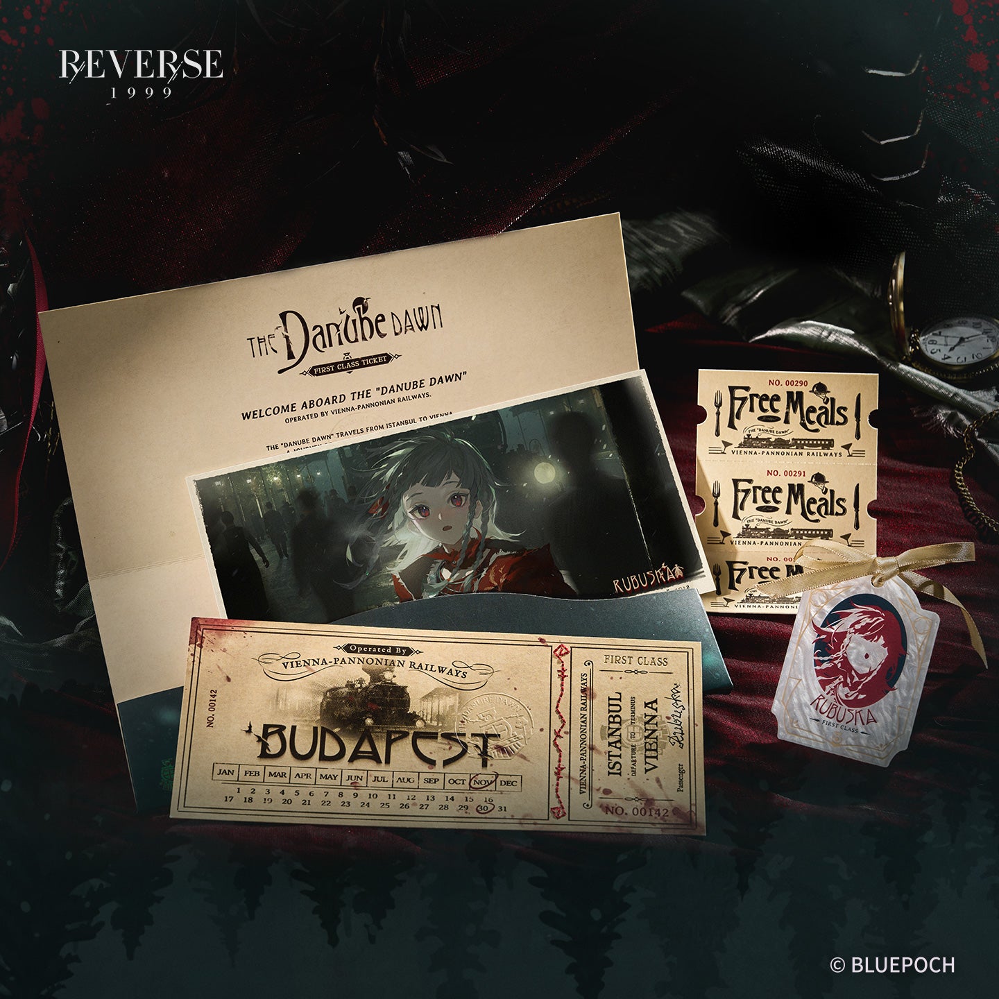 Reverse: 1999 "The First Whistle" Train Ticket Set