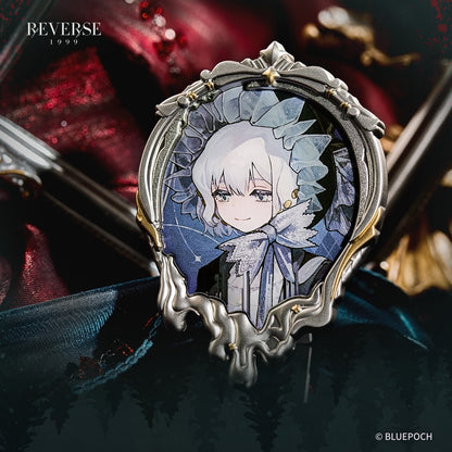 Reverse: 1999 "A Night of the Bizarre" Distorted Frame Portrait Badges