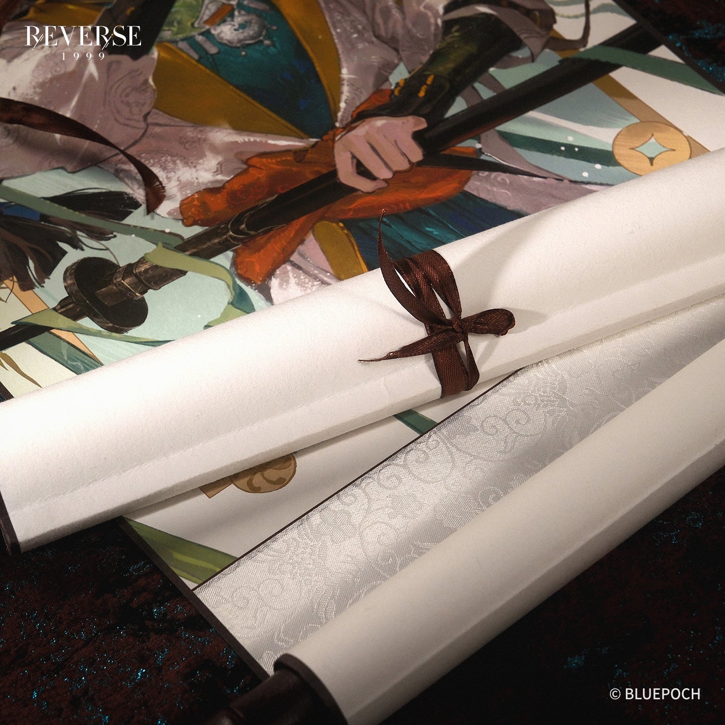 "Brushstrokes of Silken Dreams" Character Garment Scroll Paintings