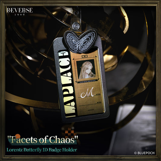 Reverse: 1999 "Facets of Chaos" Lorentz Butterfly ID Badge Holder