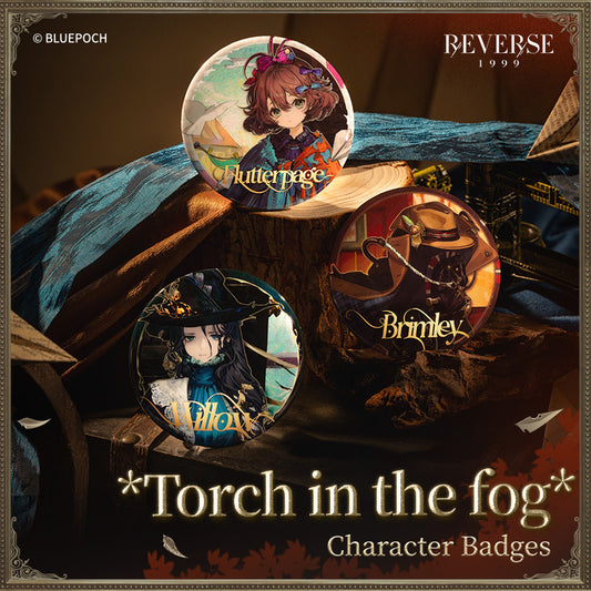 Reverse: 1999 "Torch in the Fog" Character Badges Willow/Flutterpage/Brimley