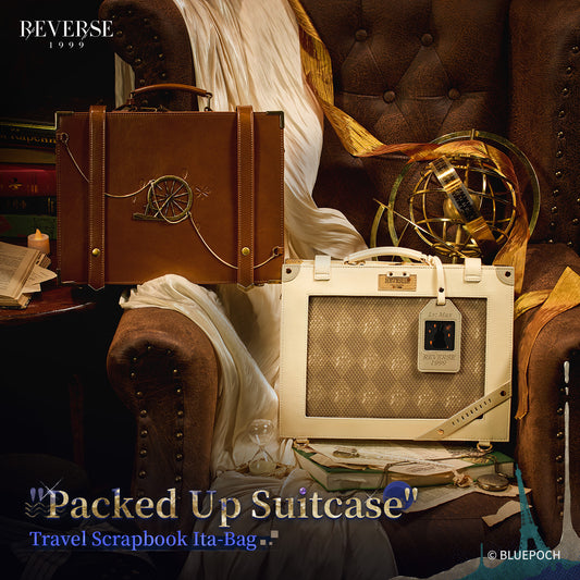 Reverse: 1999 "Packed Up Suitcase" Travel Scrapbook Ita-Bag