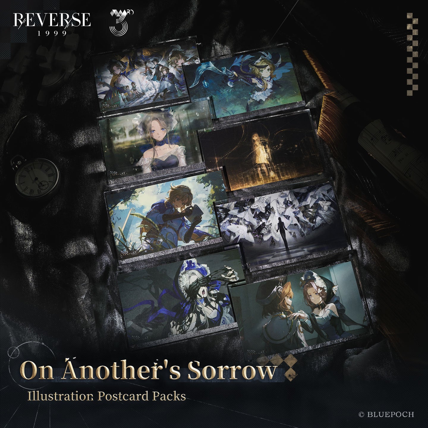 Reverse: 1999"On Another's Sorrow" Illustration Postcard Packs