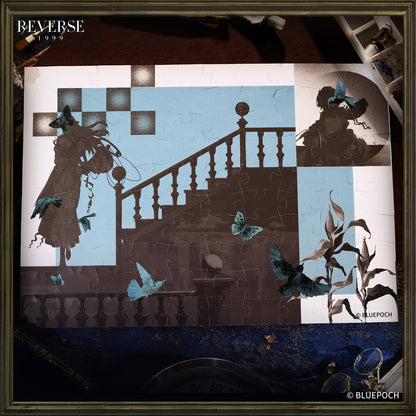 Reverse: 1999 "The Turquoise Serpent Club"  Lenticular Puzzle