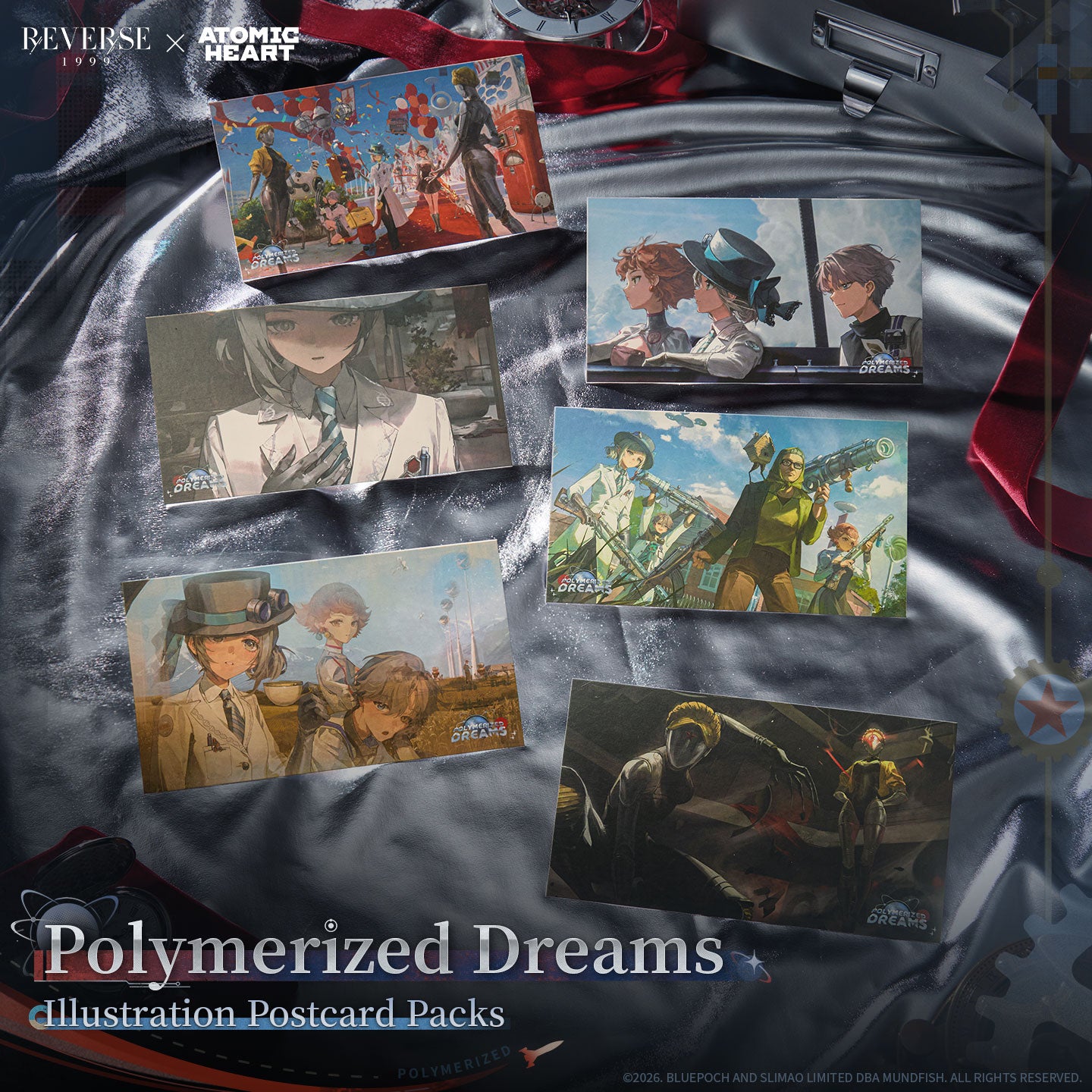 Reverse: 1999 x Atomic Heart "Polymerized Dreams" Illustration Postcard Packs