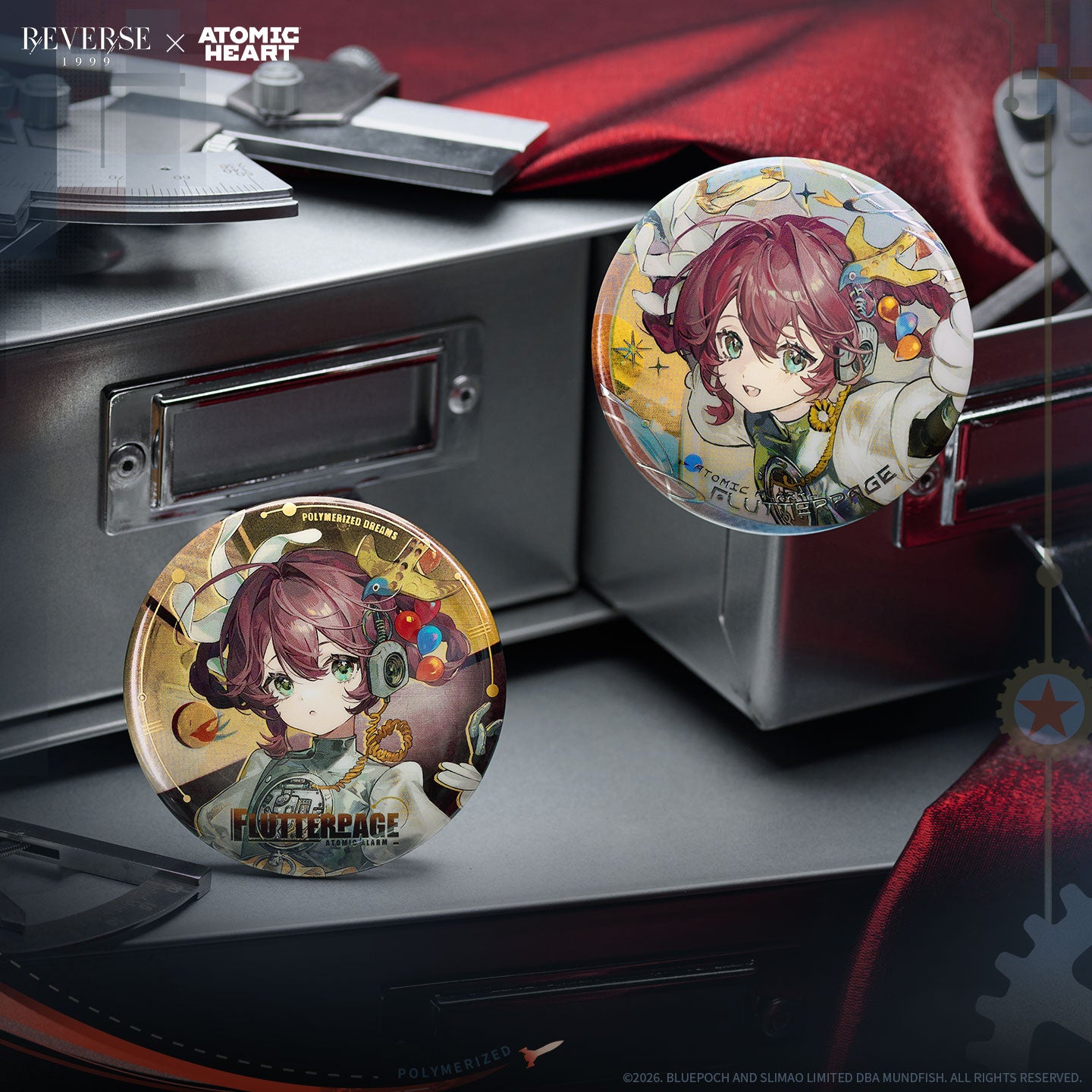 Reverse: 1999 x Atomic Heart "A Machinery-Themed Glimpse into the Future" Character Garment Badge Set