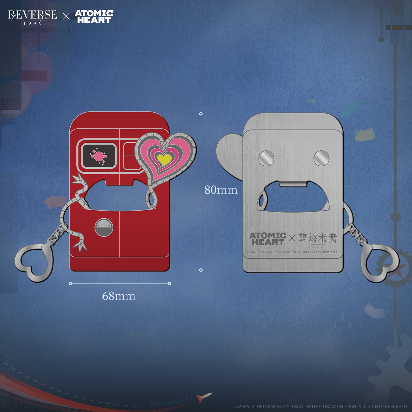 Reverse: 1999 x Atomic Heart "The Passionate" NORA Magnetic Bottle Opener