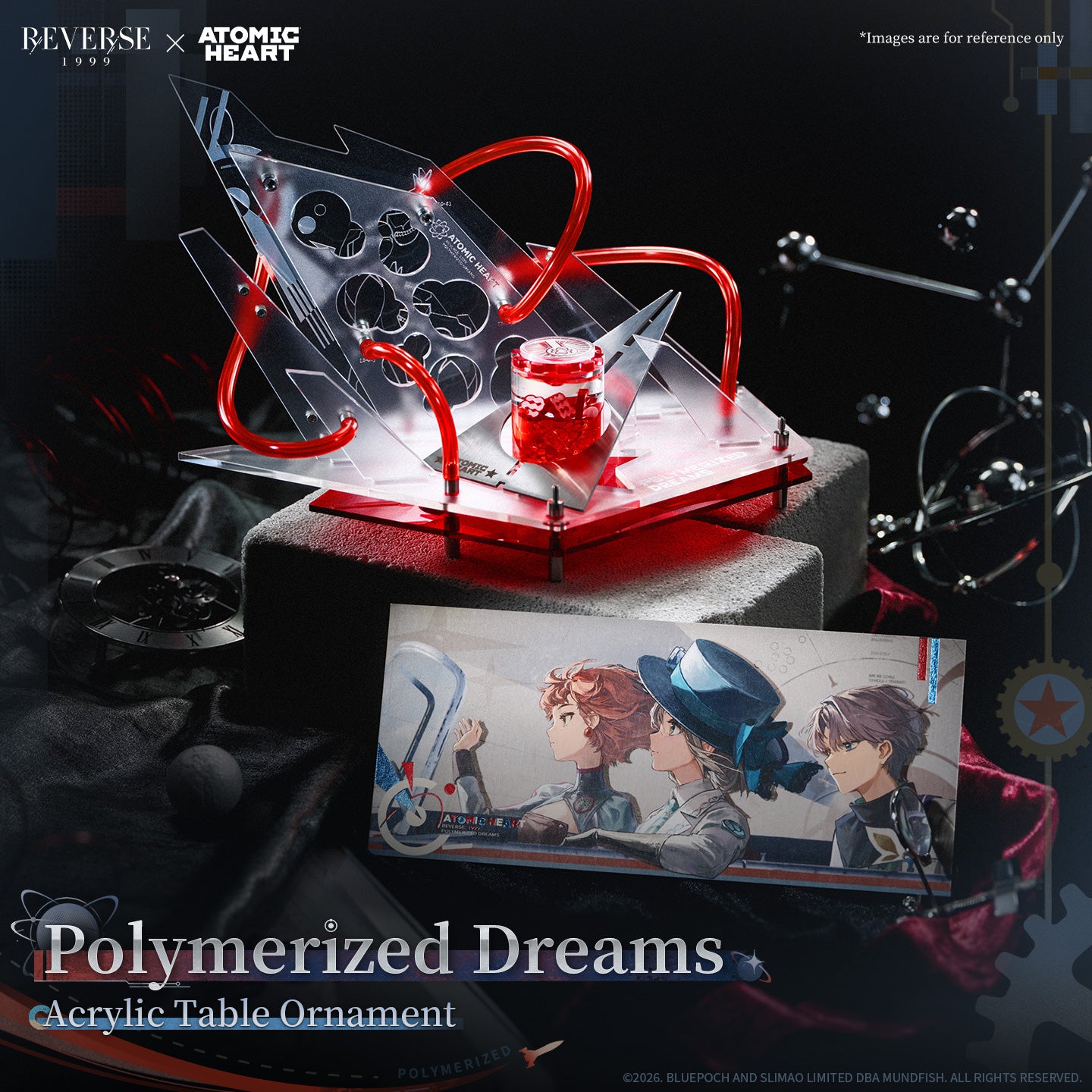 Reverse: 1999 x Atomic Heart "Polymerized Dreams" Acrylic Table Ornament