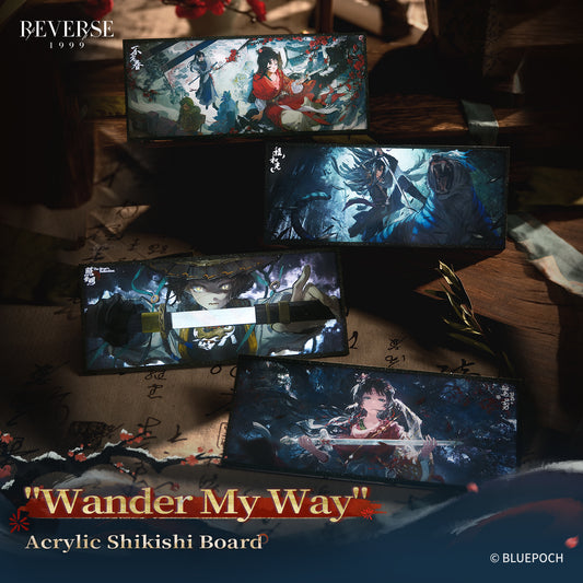 Reverse: 1999 "Wander My Way" Acrylic Shikishi Board