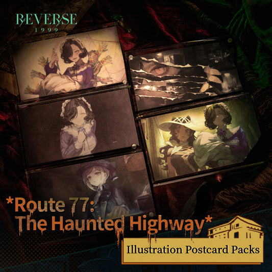 Reverse: 1999"Route 77: The Haunted Highway" Illustration Postcard Packs