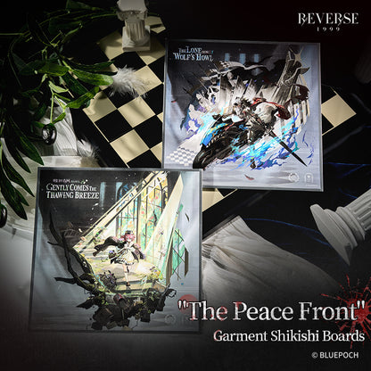 Reverse: 1999 "The Peace Front" Garment Shikishi Boards