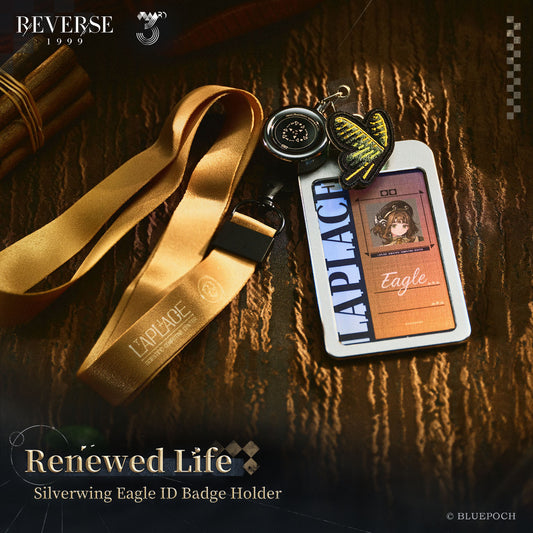 Reverse: 1999"Renewed Life" Silverwing Eagle ID Badge Holder