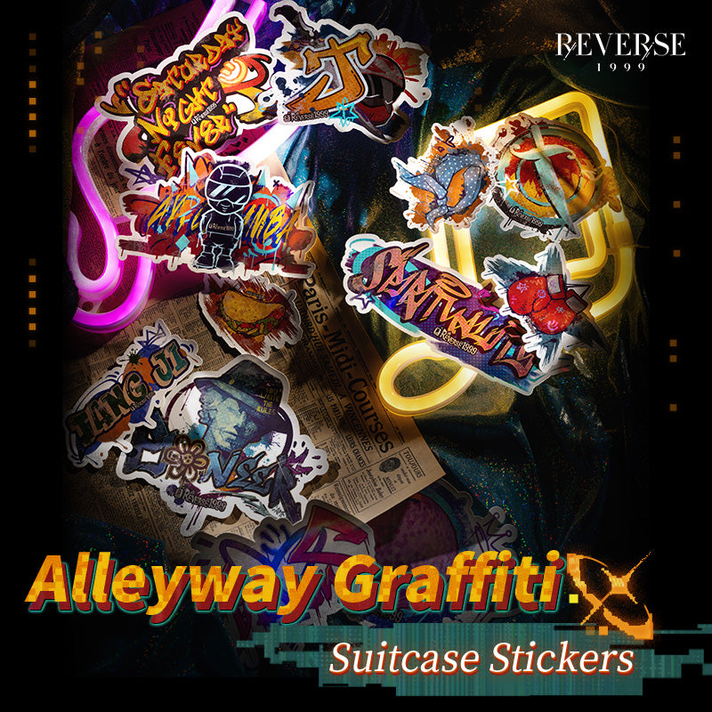 Reverse: 1999 "Alleyway Graffiti" Suitcase Stickers